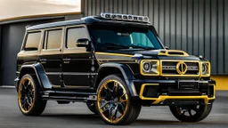 A (((G-Wagon Dodge Charger))) featuring a luxurious interior, advanced technologies, and a sleek body kit designed by MANSORY, exuding an air of sophistication and power