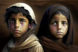 A boy and a girl from the time of Abraham