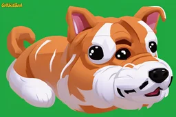 64 x 64 pixelart cartoon dog