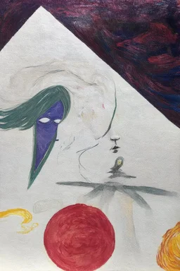 Luminous being; backdrop with a Hundertwasser and Van Gogh mashup style and with a subject in the style of Edvard Munch