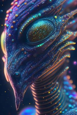 Glitter contrast alien ,8k resolution, cinematic smooth, intricate details, vibrant colors, realistic details, masterpiece,