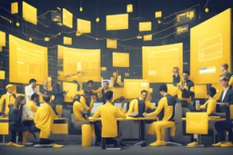 Market Participants and Trading Platforms yellow style