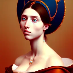 Epic massive Portrait of voloptuos beautiful Woman estilo Jean Auguste Dominique Ingres 4k