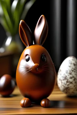chocolate easter egg flavored as tasty and foxy