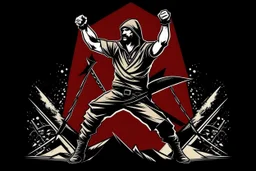 freedom fighter crypto degen anarchist rising up