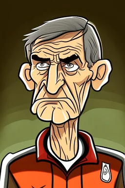 yourgen club German football coach ,cartoon 2d