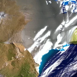 full earth, view from orbit, realistic photo