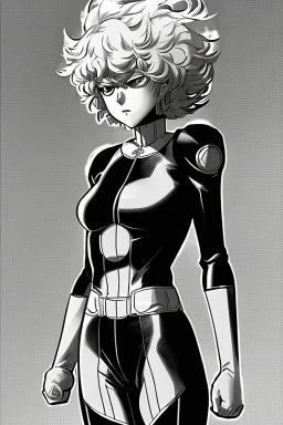 sketch of tatsumaki from one punch man in jim lee style