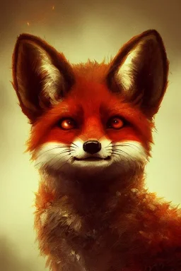 by Cedric Peyravernay, chibi cute adorable fox portrait, backlighting, hyperdetailed meticulous 8k resolution trending on artstation