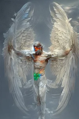 celestial angel human with wings