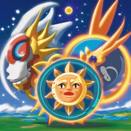 90’s sun and moon