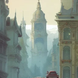 Skyline+Beaux Arts architecture+palladio+detailed facades+uphill road+trees+biopunk+Bueno Aires+turin+trieste+Chicago +Book illustration by Gediminas Pranckevičius, Jean Baptiste Monge, Brian Kesinger, Anton fadeev, Kilian Eng, strong lines, high contrast vibrant colors, highly detailed, 16k resolution, trending on behance""