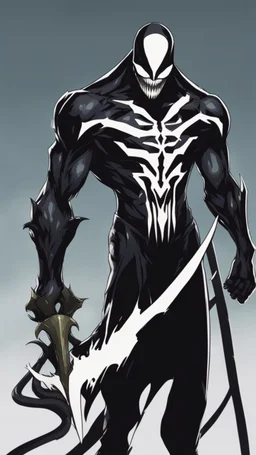 Mix between venom symbiote and Reaper in solo leveling style