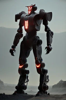 dark armor robot ai soldier mech dystopian scary gladiator predator monster