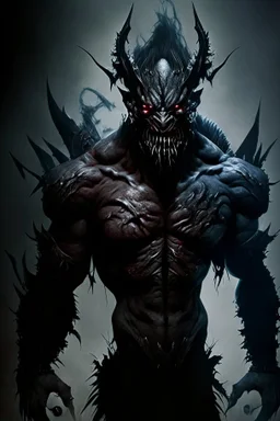 humanoid monster dark demon brutal beast warrior