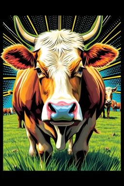 pop art pixels 10000 images war cow