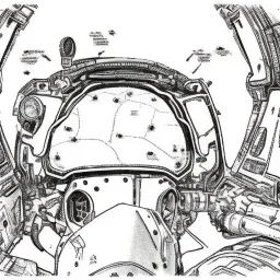 Fighter jet interior