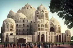 Worlds best building design for a college campus. Unique and brilliant architectural design similar to Taj mahal.