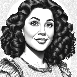 [wall street journal drawing portrait Hedcut style] of Dorothy in Oz