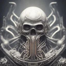 old viking, shines extreme in blue light, hr giger, scary, steam punk, realistic, made in octane, cinematic, ultra-realistic, extremely detailed octane rendering, 8K, VRAY Super Real ar 2:3, dof photorealistic futuristic 50mm lens hard lighting dark gray tintype photograph, realistic lighting, sepia color