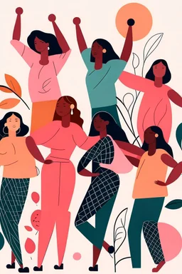 Illustration about Empowering womenEmpowering women