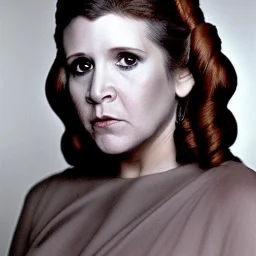 [[extrem stunning photorealistic Carrie Fisher as Princess Leia]] :: [[photorealistic brown eyes, short hair, head and shoulders portrait, 8k resolution photorealistic portrait by Annie Leibovitz, dynamic lighting, hyperdetailed, intricately detailed]]