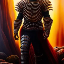 Ultra detailed fullbody Portrait in oil on canvas of Guts with armor and holding his Sword,intense stare,extremely detailed digital painting, extremely detailed face,crystal clear Big eyes, mystical colors ,perfectly centered image, perfect composition, rim light, beautiful lighting,masterpiece,8k, stunning scene, raytracing, anatomically correct, in the style of robert e howard and Ken Kelley and Ohrai Noriyoshi and Simon Bisley and tomzj1