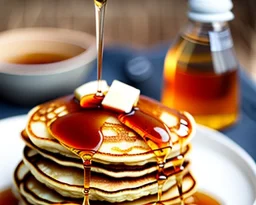 Maple syrup pancakes