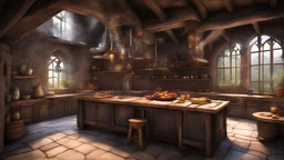 fantasy medieval kitchen