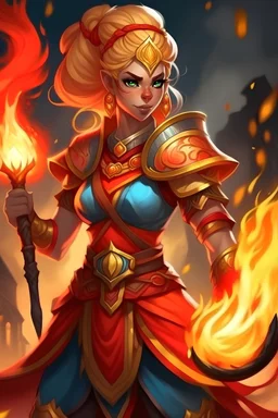 Brittany the Princess of fire genasi