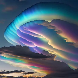 iridescent clouds