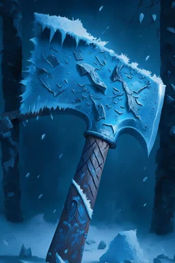 A bluish big axe named Winter's Bite