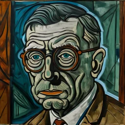 sartre painting by picasso