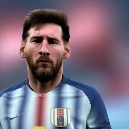 perfect face lionel messi crying , highly detailed, wearing france football