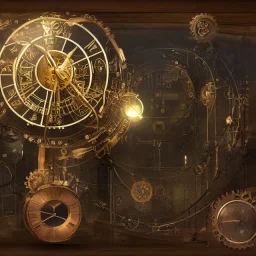 Rainmeter Skin for the Steampunk Orrery and Clock.