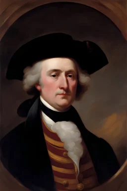 facial Portrait of Presidoink Billy Bill Billiams by Gilbert Stuart