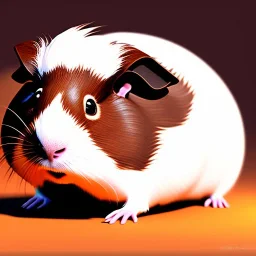 cute brown guinea pig by pixar