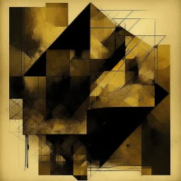 nyctophobia, abstract geometric art, by VS Gaitonde, mind-bending illustration; asymmetric, 2D, dark shine burn