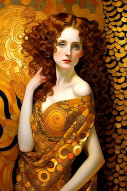 venus godess photo realistic style of klimt