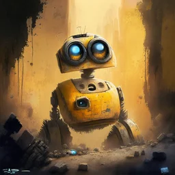 Wall-E , digital art, anime