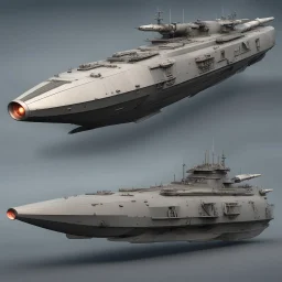 Developed by the Askwit Shipwrighting clan, the Holtza Class was always intended as a fast transport vessel for warzones, but the war it was intended for came to an end before the end of the initial production run. It carries two forward mounted, and one aft mounted torpedo launchers, point-defense plasma cannons, and atmospheric-capable missile launchers. The vessel can be flown by a single individual, and has sufficient room inside for three other persons, although the interior is cr