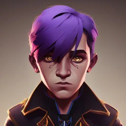 Portrait of a 9 year old warlock boy with beautiful eyes Nick Harris style