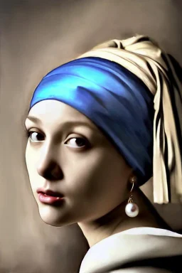 Girl with a Pearl Earring, crying eyes, tears, turning her head, intricate and highly detailed illustration by Jeremy Mann, Alex Maleev, Pino Daeni and Liz Gael, a masterpiece, trending on artstation, dramatic, rough texture, sharp focus, highly detailed intricate, vibrant triadic colours. Photo-realism HDR portrait, flawless eyes, “by Artgerm, Pixar, WLOP”, tertiary Color, splatter, drip, Intricate, 8k resolution concept art, Beautiful Composition, natural lighting, perfect proportions