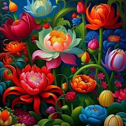 beautiful fantasy flower garden, roses, daylilies, peonies, irises, and more. ln Catherine Abel style Modifiers: digital painting fantasy oil on canvas beautiful high detail award winning ultra detailed crisp quality colourful Jacek Yerka Gediminas Pranckevicius catherine abel