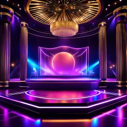 a luxury night club dance stage