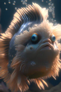 Fluffy fish ,Epic,unreal engine 5, 8k resolution, photorealistic, ultra detailed