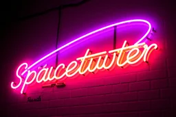 the Spacetwitter neon sign, ultimate psychedelic beauty