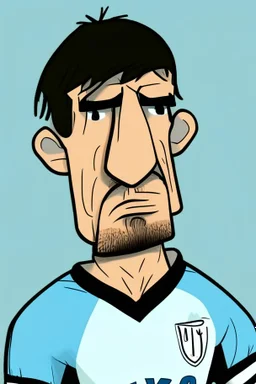 Damian Martinez Argentine football player cartoon 2d