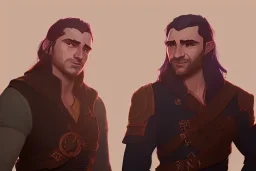 Portrait of Fili and Kili by Jake Bartok