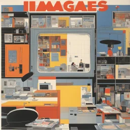 Original cover art by Chris Ware for Images, the magazine supplement to the Daily Texan, published by the University of Texas at Austin, May 3, 1990.